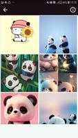 Cute Panda Wallpapers capture d'écran 2