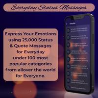 برنامه‌نما Everyday Status Messages عکس از صفحه