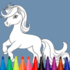 Cute Pony Coloring Book icône
