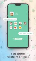 WaStickerApps Cute Animal Whatsapp Stickers ảnh chụp màn hình 1