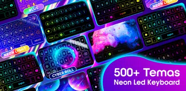 Neon LED Keyboard: Teclado LED