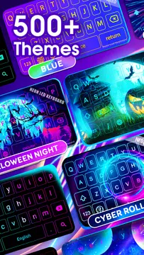 Neon LED Keyboard: RGB & Emoji APK download