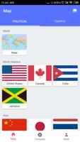 World Map (Free & Offline) plakat