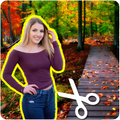 Cut paste photo editor for natural background