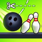 Schnittsel klassischer Bowling Zeichen