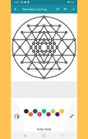 Mandala Coloring Affiche