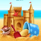 Building sand castle آئیکن