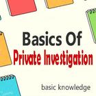 Private To Investigation Basic icon