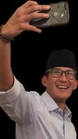 Foto Frame Selvie Bareng Sandiaga постер