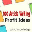 100 Tips Writing Profit Ideas