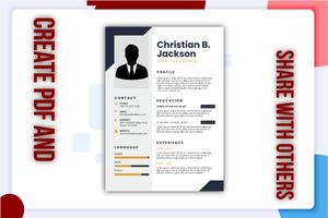 Cv Maker / Resume maker plakat