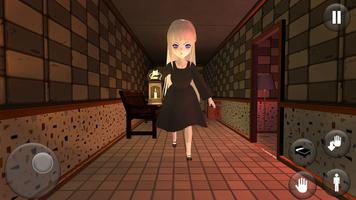 Scary Anime Girl Horror House syot layar 1