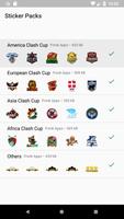 Clash World Cup COC WhatsApp Stickers poster