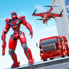 Flying Drone Robot Transform Zeichen