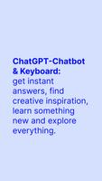 ChatGPT-Chatbot & Keyboard Plakat