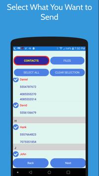 Direct Transfer Contacts/Files स्क्रीनशॉट 1