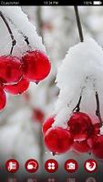 Snowy Cherry C launcher Theme Affiche