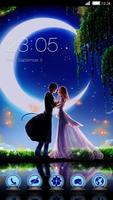 Romantic theme:  Moonlight Nig Plakat