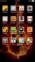 Tema Gitar Api HD: C Launcher syot layar 1