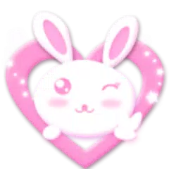 Cute Bunny Theme HD C Launcher Icon