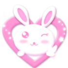 Cute Bunny Theme HD C Launcher Zeichen
