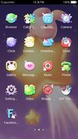 Cute Bunny Theme HD C Launcher capture d'écran 1