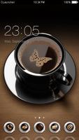 I Love Coffee Theme C Launcher plakat