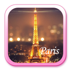 巴黎夜景手機主題——暢遊桌面 圖標