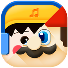 Comic theme: Cute cartoon comi icon