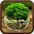 2018HD Green Nature Cartoon Th