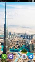Burj Khalifa City Theme HD Affiche