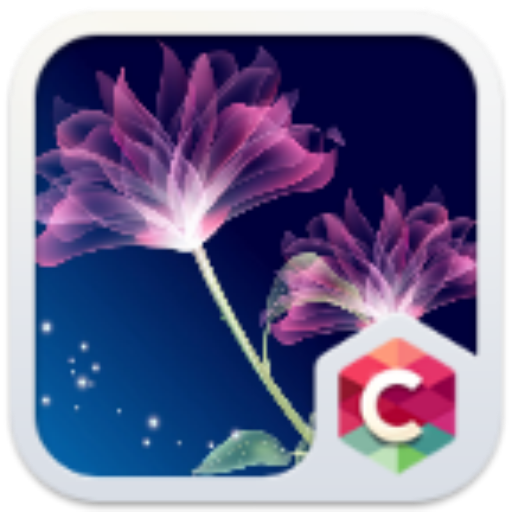 Neon Flower Theme C Launcher