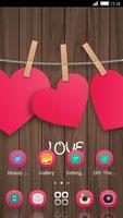 برنامه‌نما Romantic Red Heart Love Theme عکس از صفحه