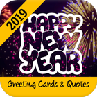 New Year Message Cards & Quotes 2019 icône
