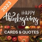 Thanksgiving 2023 Card & Quote icône