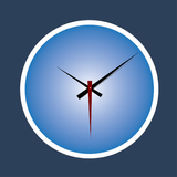Stylish Digi Clock - Blue Theme आइकन