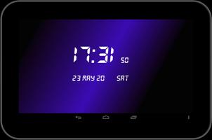 Stylish Digi Clock - Blue Theme ภาพหน้าจอ 3