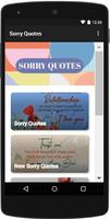 Sorry Quotes 海报