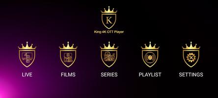 King 4k OTT Player स्क्रीनशॉट 1