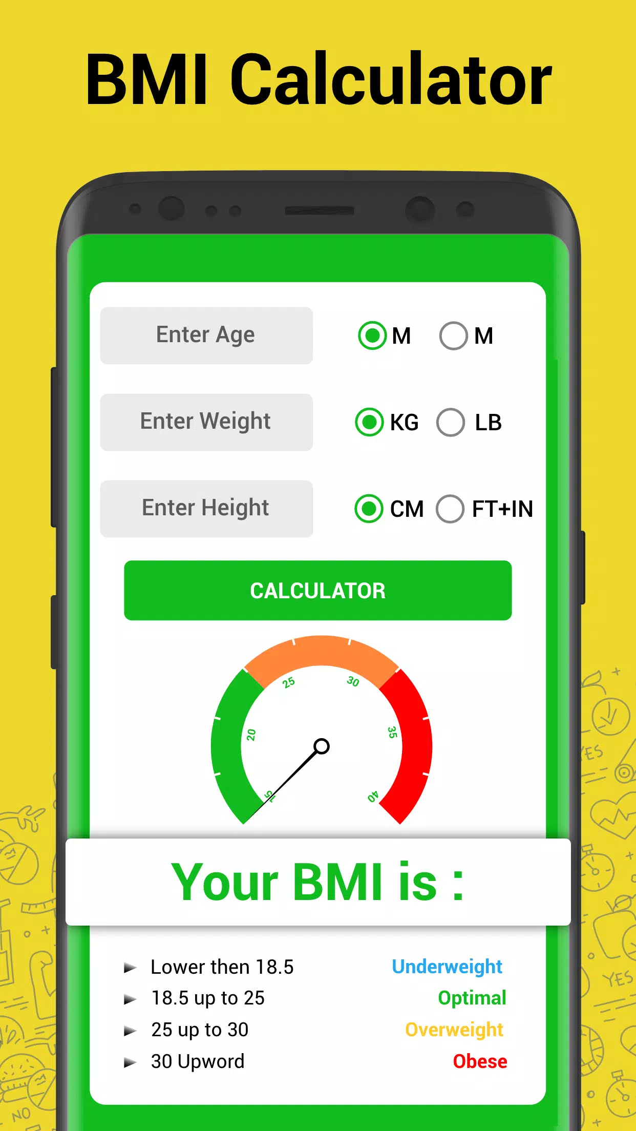 Descarga de APK de calculadora IMC - Calcular indice de masa corporal para  Android