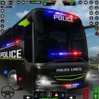 Jogos de ônibus da polícia 3d ícone