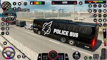 Jogos de ônibus da polícia 3d imagem de tela 2