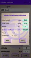 External ballistics calculator screenshot 3