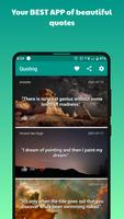 Quoting App - daily quotes and reflections. الملصق