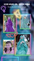 Hijab Niqab Girl Editor Frame capture d'écran 1