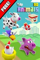 Tap Animals 3D الملصق