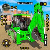 jogo de tractor escavadora ícone