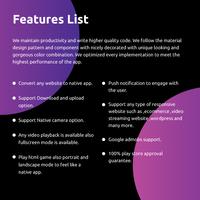 برنامه‌نما Configurable Webview template عکس از صفحه