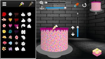 Cake icing real 3d cake maker captura de pantalla 3