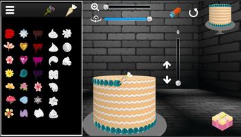 Cake icing real 3d cake maker captura de pantalla 1